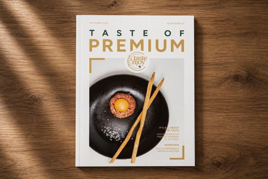 Titelseite des Gastronomie- und Genussmagazins „Taste of Premium“