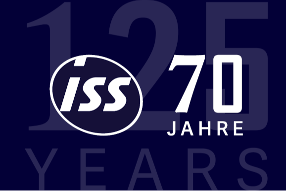 Grafisches Titelbild zur Seite 70 Jahre ISS Österreich